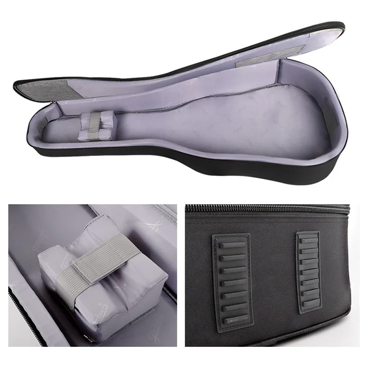 Custom Nylon Oxford 34/36/39/41/42 Inch Gig Bag Waterproof Instrument Backpack with Foam Padded Acoustic Guitar Case