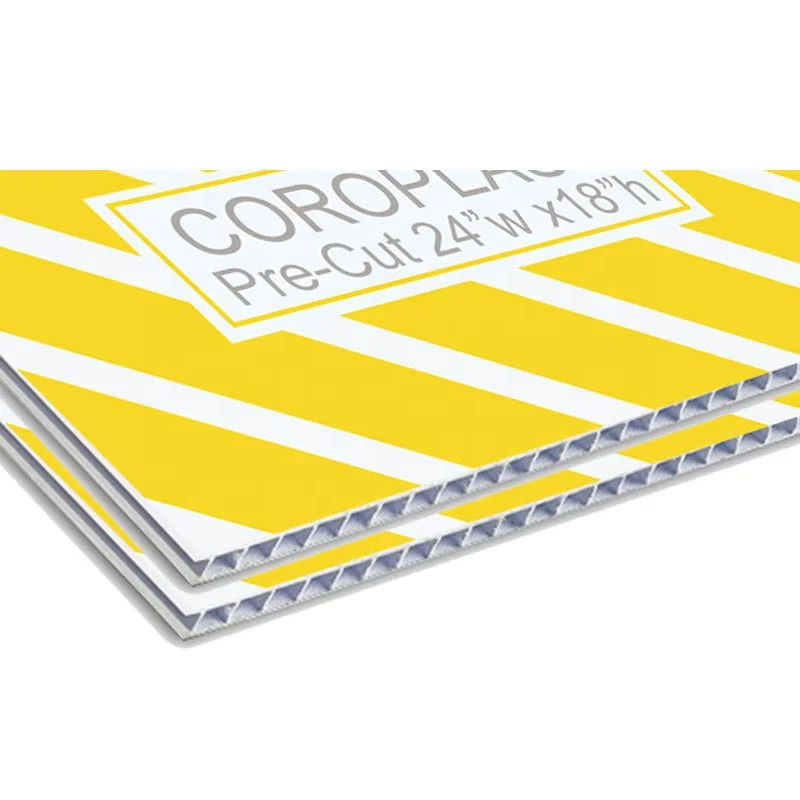 Headyphoon 4mm 18x24 Corrugated PP Sheet Yard Signs Lawn Signs Without H-Stakes