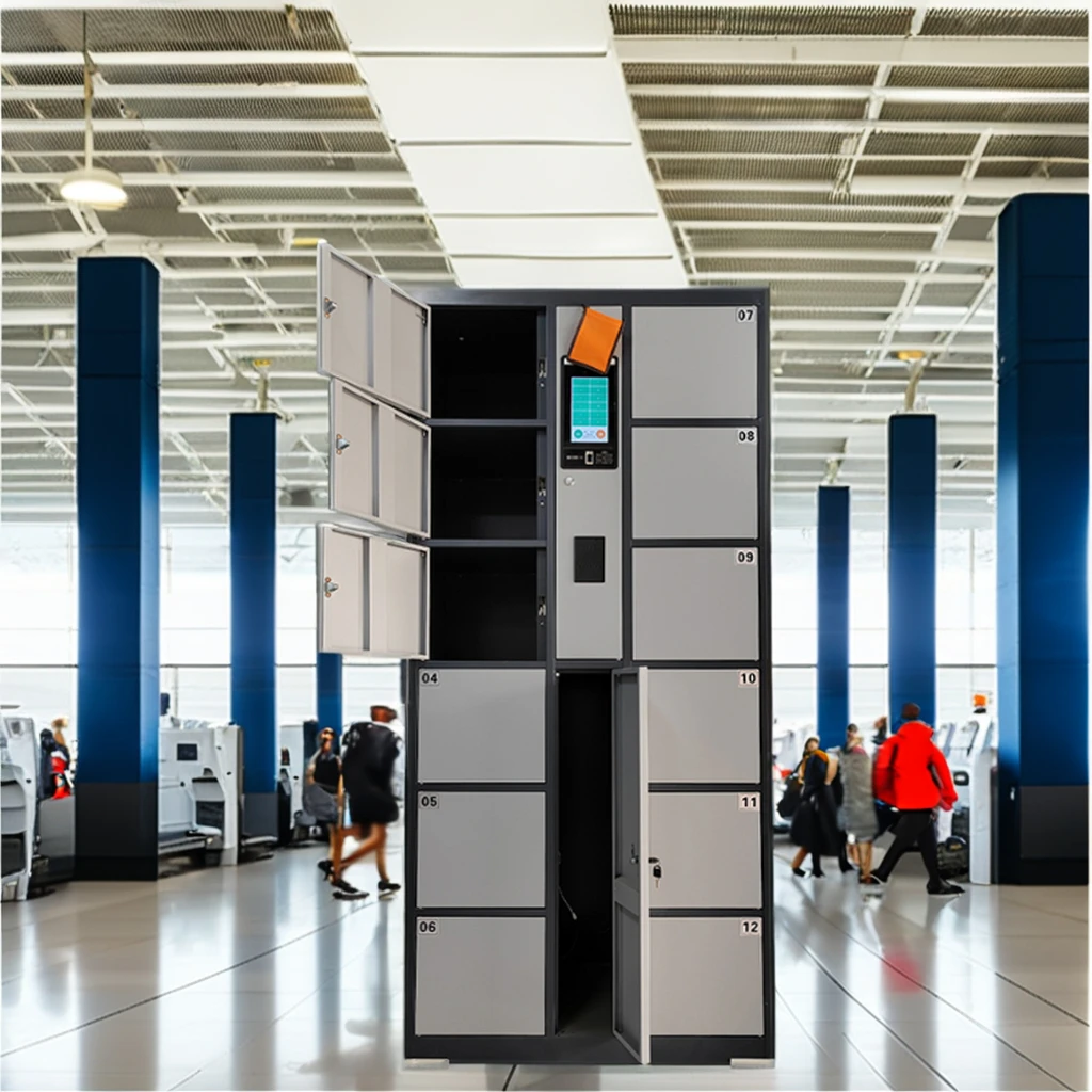Smart PIN Face Recognition Locker Modern Metal Express Storage Cabinet for Supermarket Electronic Smart Locker