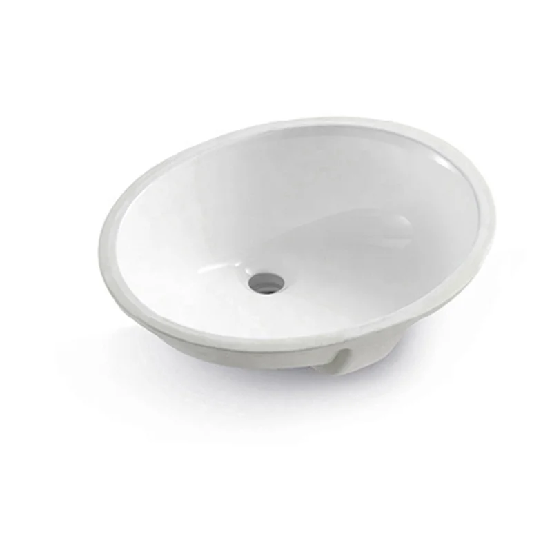 2020 New 51*44*23 cm Under Counter Sink White Bathroom Ceramic Oval Basin For Low Price Sanitary Ware