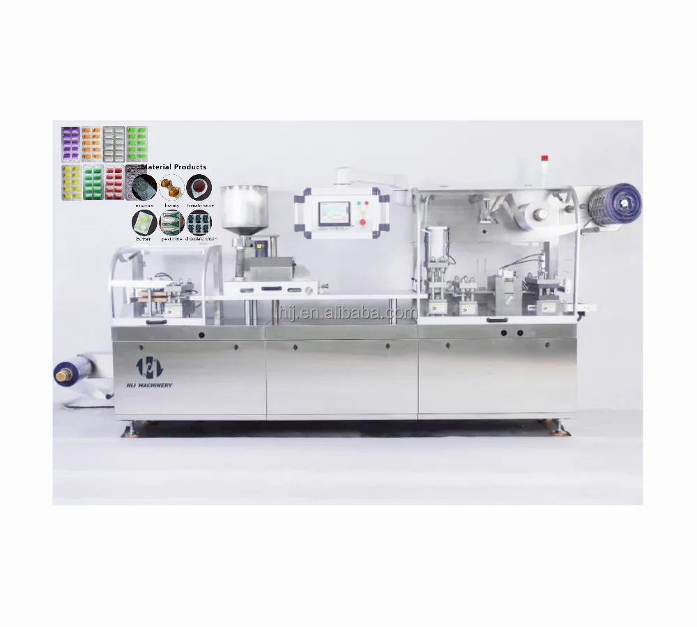 China full automatic blister thermoform and sealing machine syringe needle medical injection syringe vial packing machine