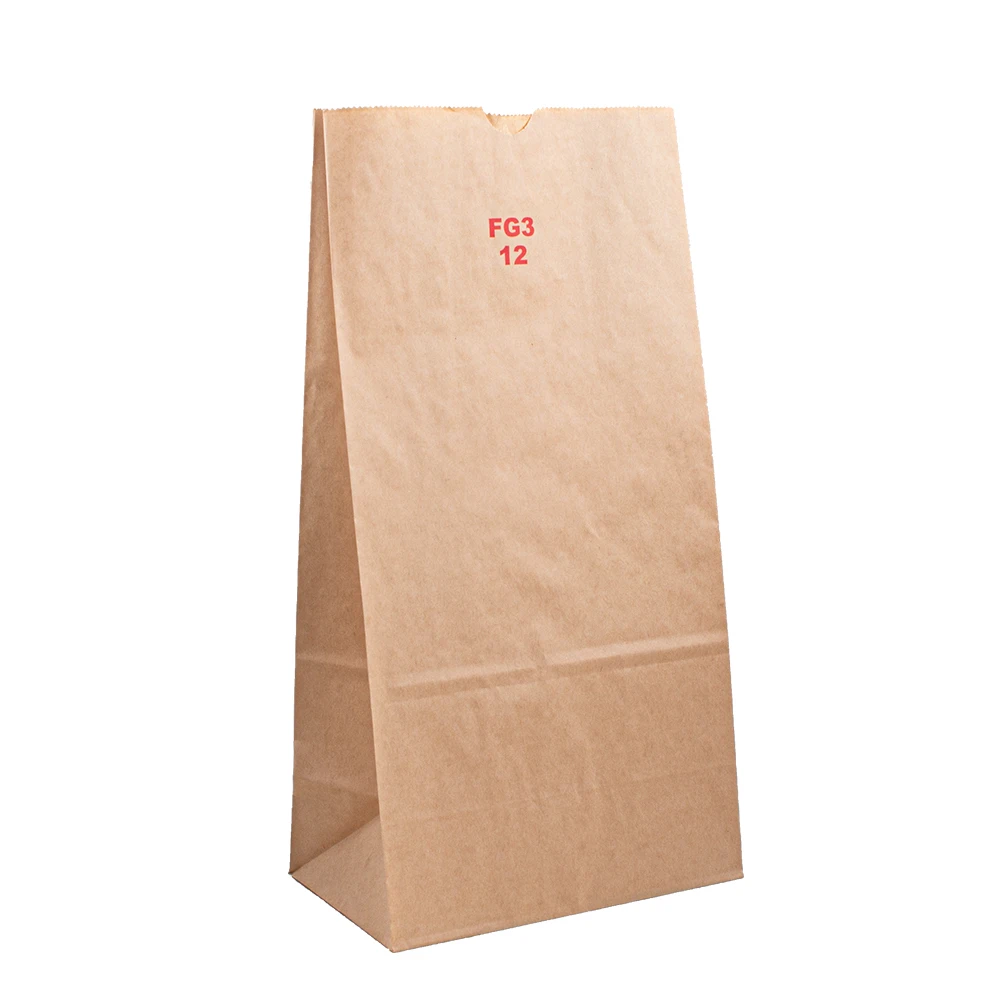 cookie food friendly bag lunch packaging popcorn coffee biodegradable flat restaurant custom bread for printed kraft paper bag