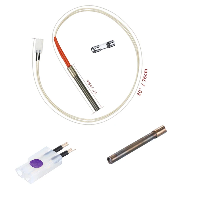 Pellet Grill Smoker Igniter Replacement for Pit Boss, Durable Hot Rod Ignitor with Fuse