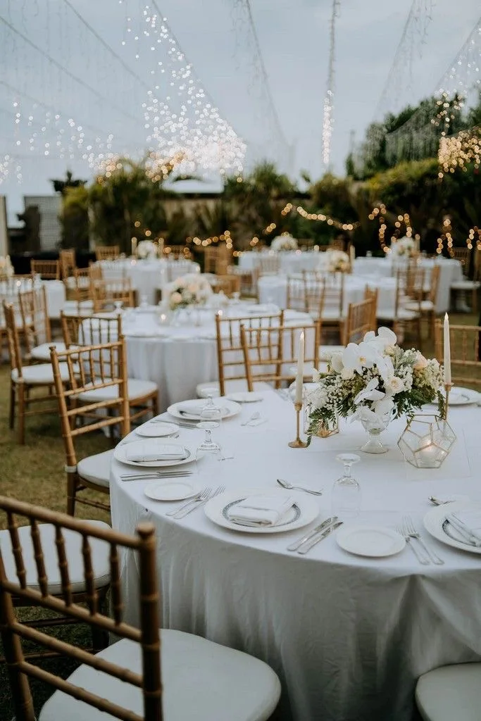 customization Promotion  Free sample  bamboo joint Stacking Outdoor Garden Hotel restaurant Banquet  Iron Metal Wedding chair
