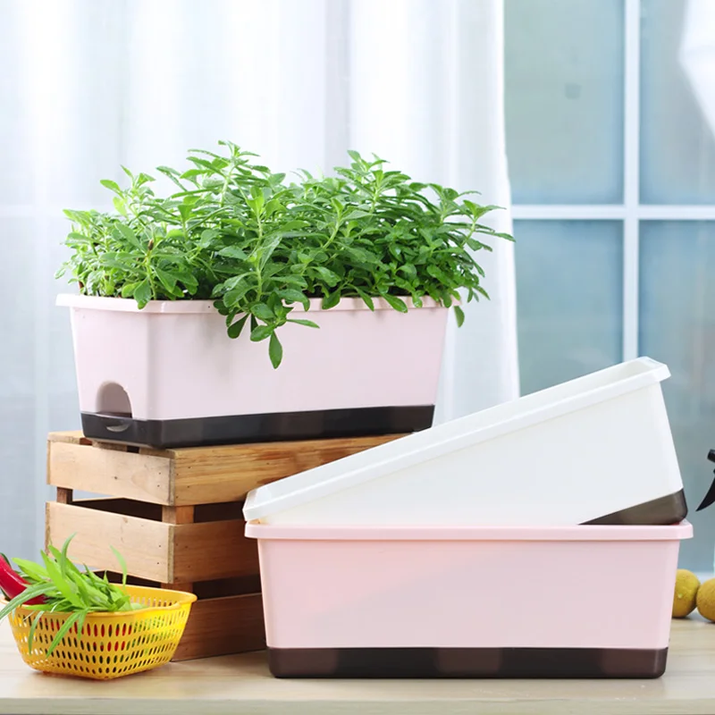 Новый продукт Oliz горшок для самостоятельного полива комнатный открытый сад балкон многоцветные цветочные горшки растений