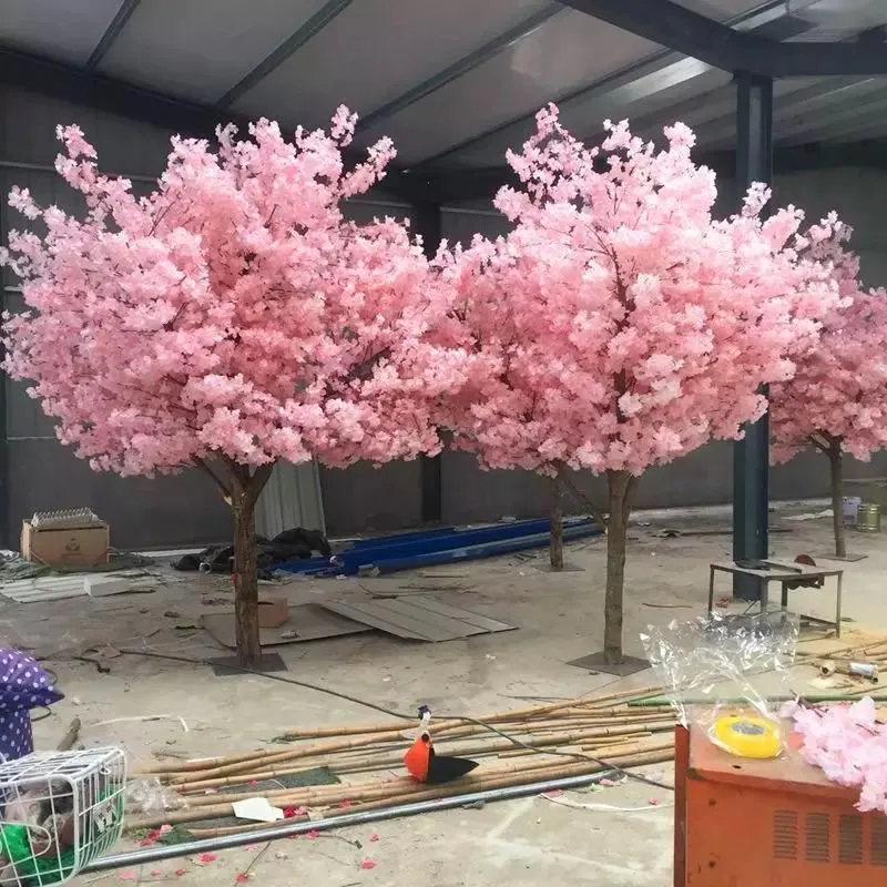 5ft Purple Large Outdoor Artificial Cherry Blossom Trees