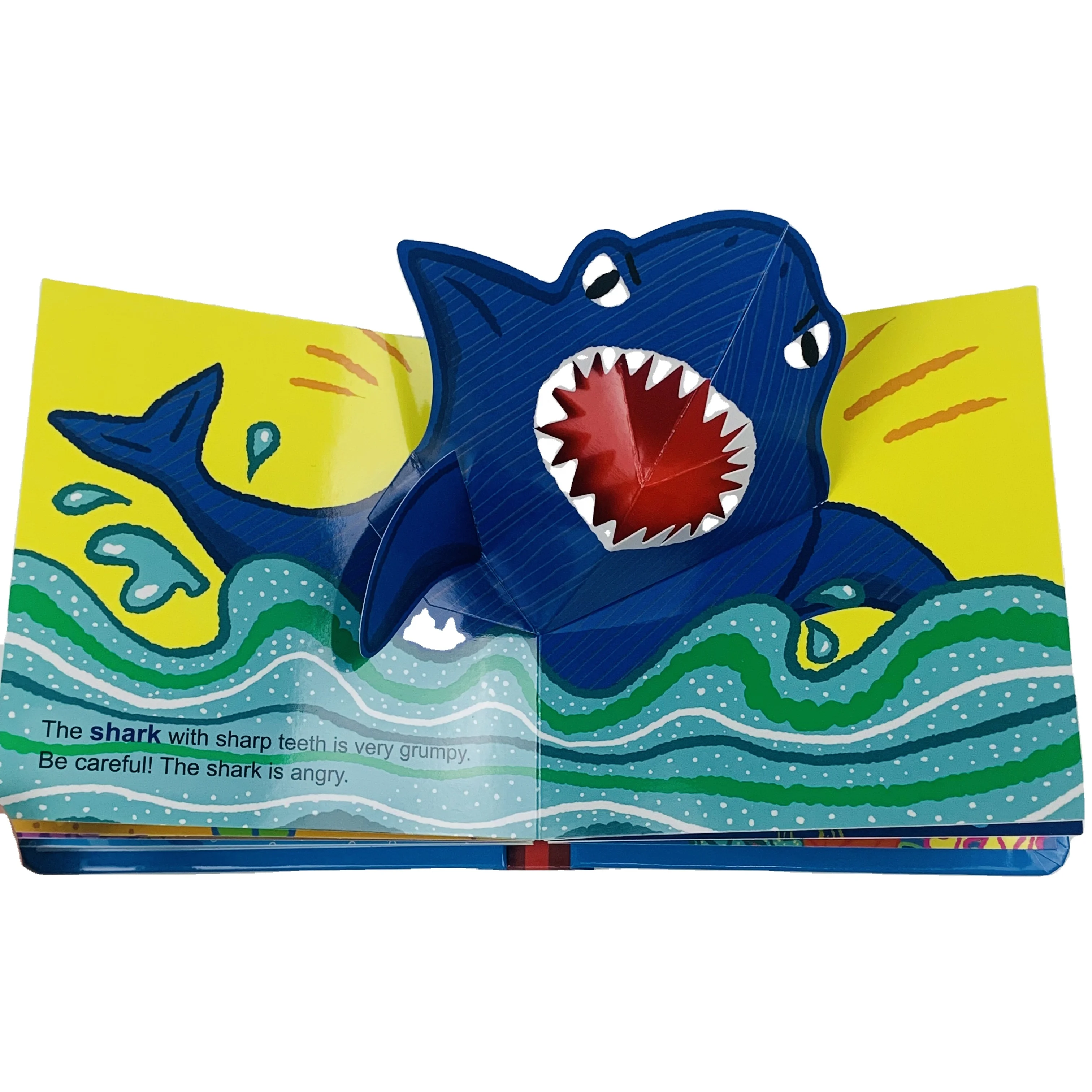 Early education learning materials pop up book printing for