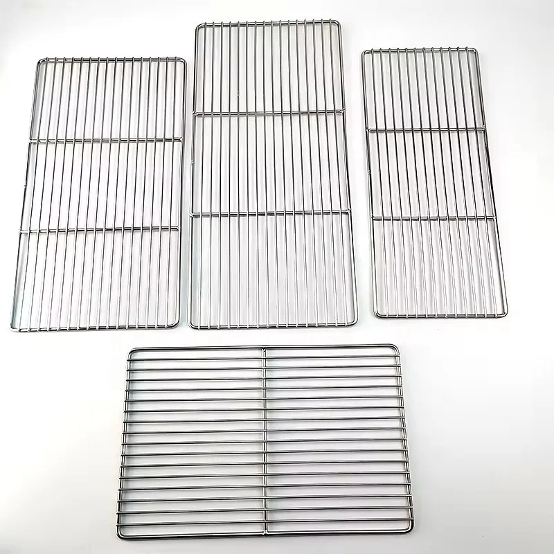 304 Stainless Steel Non-Stick Barbecue Grill Wire Mesh Net Easy Cleaning for Roasting Meat in Kitchen Accessory Charcoal Cooking