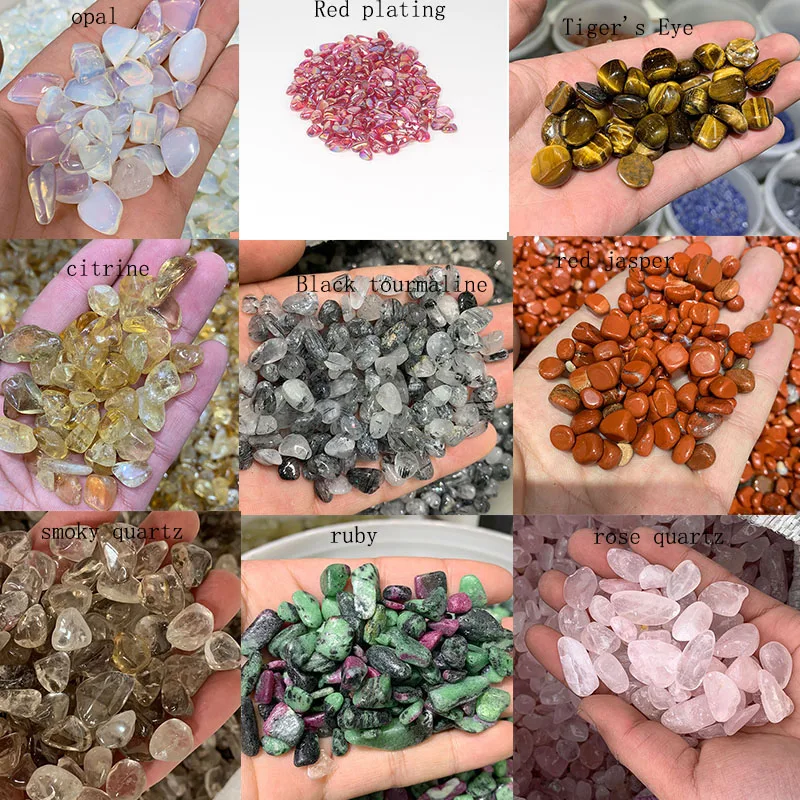 Natural Polished  Quartz Amethyst Rock Crystals Healing Stones Gravel Tumbled Stone Chips