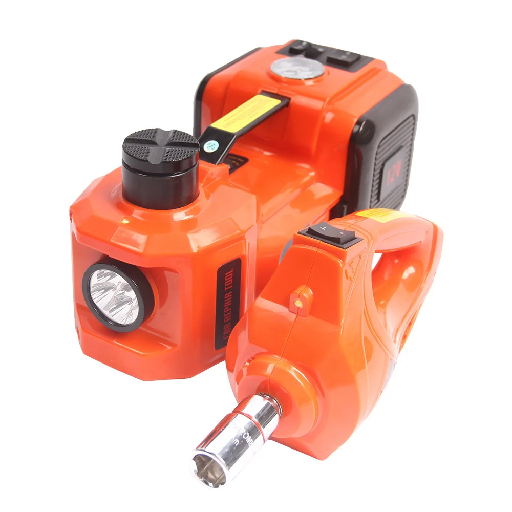 
Portable 5 Ton 12V Hydraulic Floor Jack With Electric Wrench Set Car Jacks 