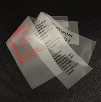 Washable TPU Heat Transfer Label Custom Printed LOGO Plastic Silicone TPU Label For Swimwear And Garment