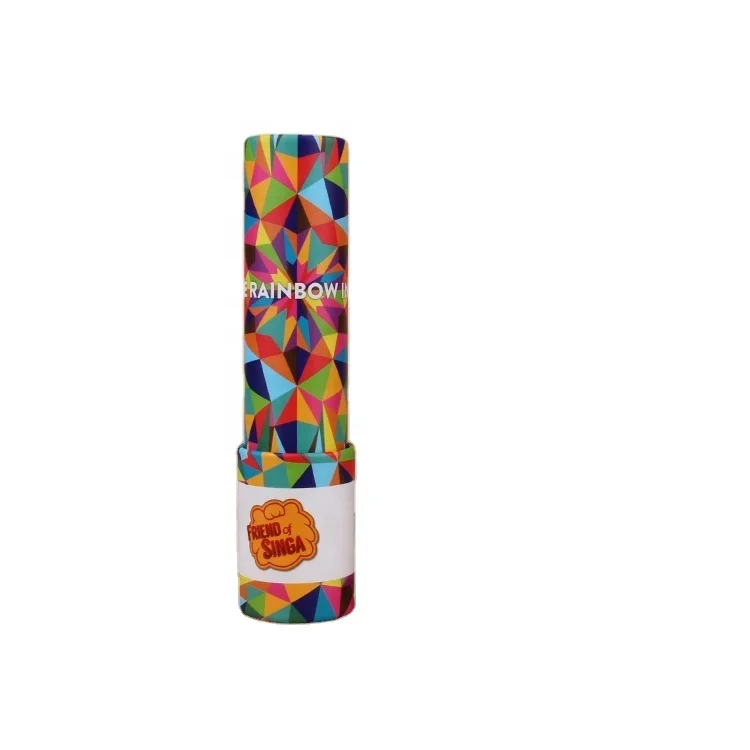 
Kaleidoscope Custom Decorative Cardboard Tube Classic Nostalgia Parent-child Interactive Kaleidoscope Tubes 