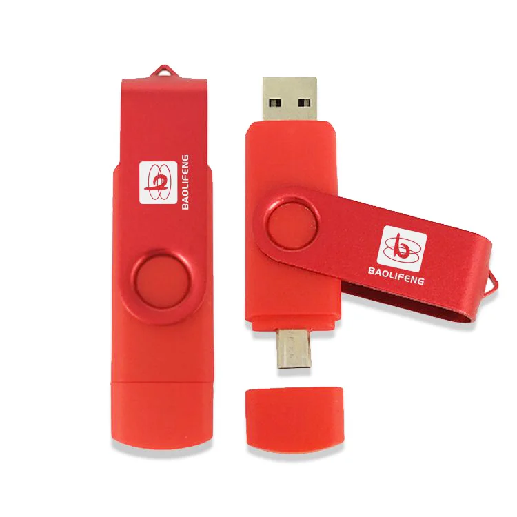  Высококачественный поворотный OTG Флешка Usb флэш-накопитель 3 0 2 64 ГБ 32 16 8 Гб Otg на заказ карта памяти флеш-накопитель