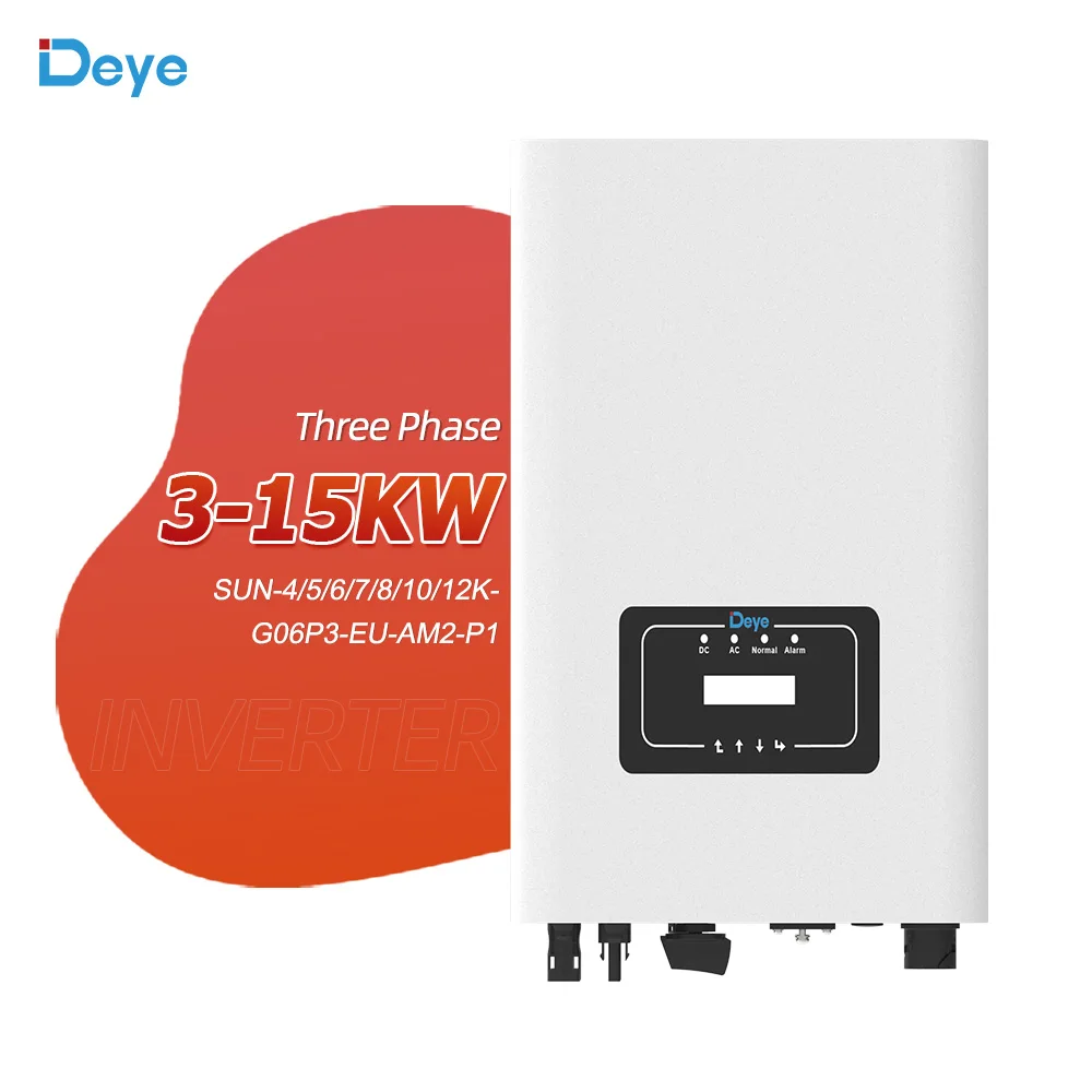 Deye 5KW 6KW 8KW 10KW 12KW Deye Solar Inverter On Grid Electric Power Inverter SUN-10K-G06 P3-EU-AM2 solar power mppt inverter