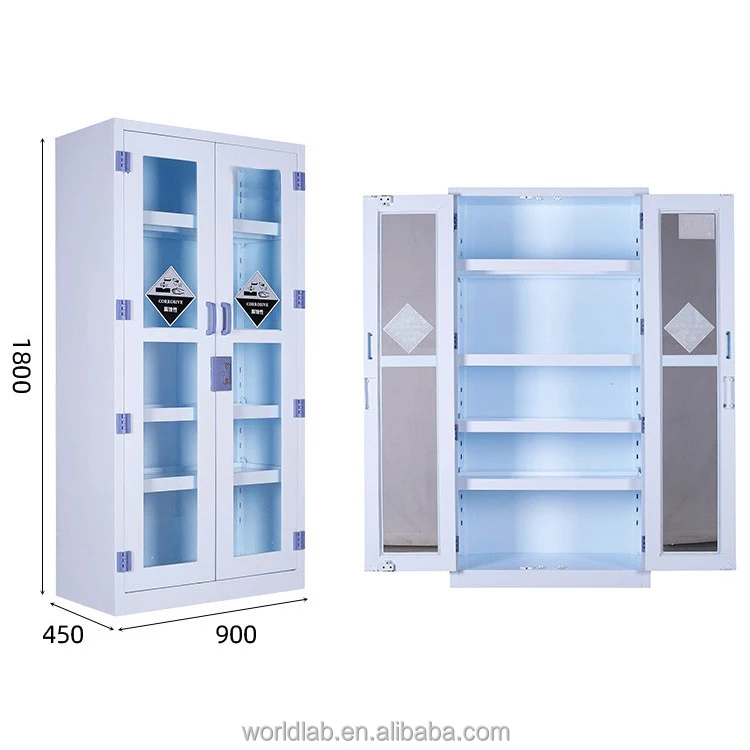 Laboratory acid and alkali resistant handcart, PP drug and chemical storage cabinet, PP chemical reagent receiving vehicle