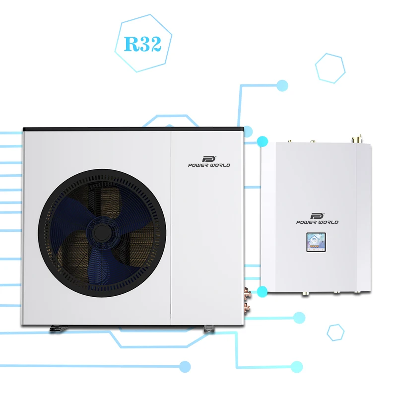 Wholesale R32 Low climate split type heat pump hvac heating cooling hot water heating pump station
