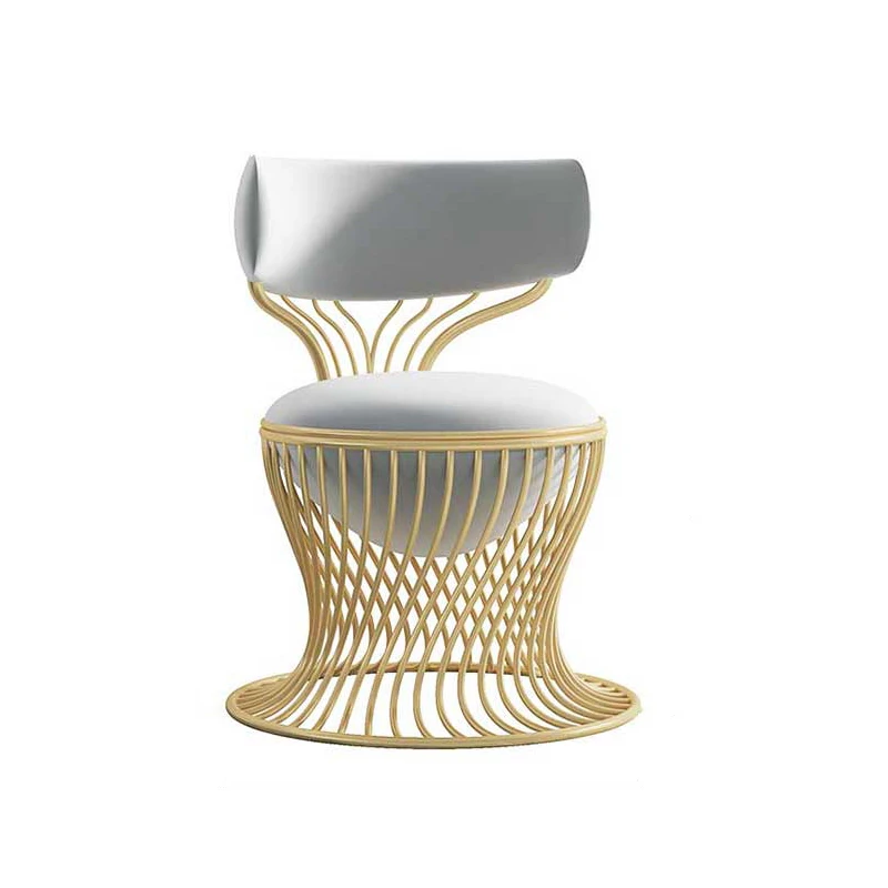 Modern Wooden Fabric Restaurant Upholstered Dining Chair