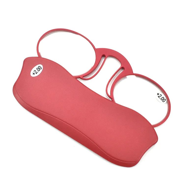 Pilot optics China manufacturer silicone cheap armless nose clip reading glasses