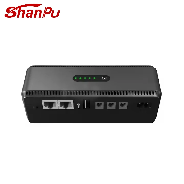 Высокая емкость 18 Вт mini UPS 10400 мАч WiFi DC 12V 24V 9V 5V POE источник бесперебойного питания для Wi-Fi маршрутизаторов