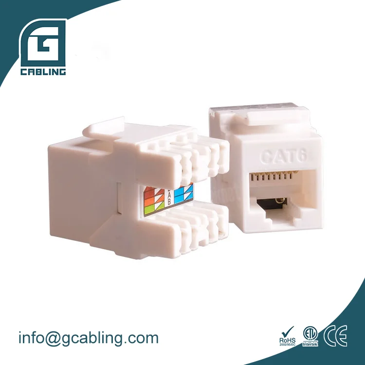 Geteknet Категория 6 keystone jack Cat6 6a 110 RONA 90/180 градусов Пылезащитная крышка двойной UTP cat5e