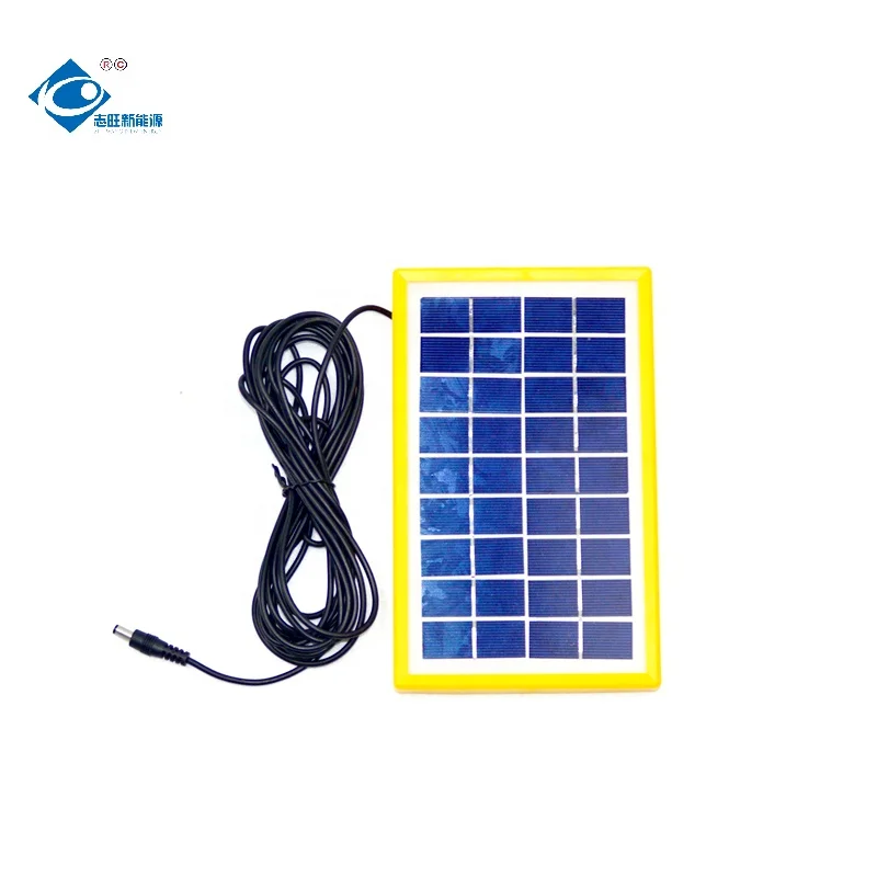 9V Solar Power System Charger ZW-3W-9V Popular Mini Portable Solar Panel 3W Glass Laminated Solar Panel