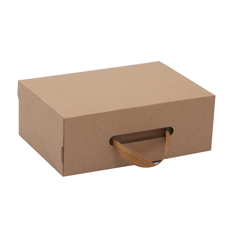 Reusable Shoe Boxes With Handle Simple Assembly Corrugated Box
