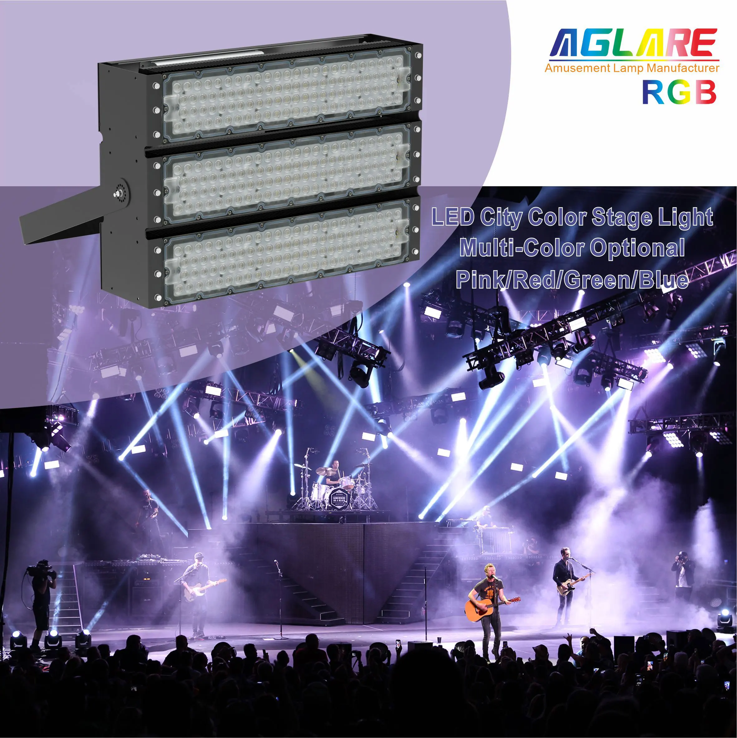 Aglare LED Rgb Flood Light 750W Flood Led Light  LED Stadium Flood Light
