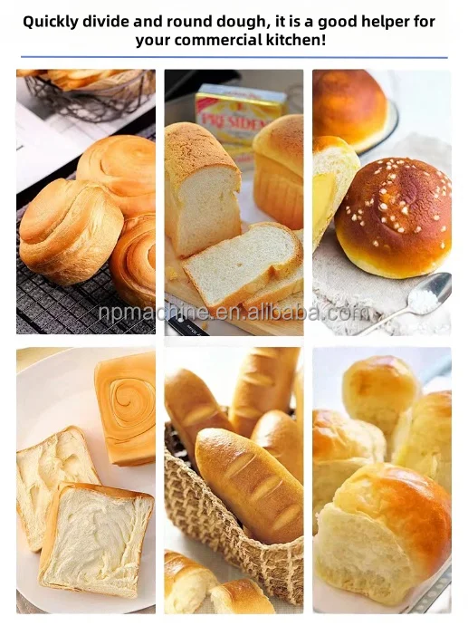 continuous bread dough dividing machine volumetric dough cutter dividers rounder machine round dough divider and rounder machine