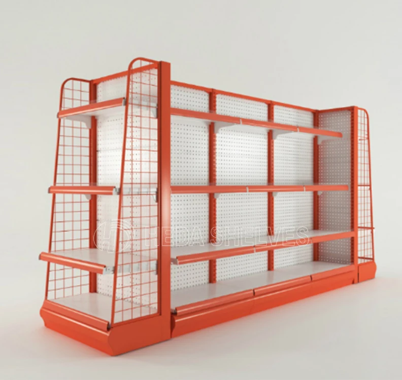 China heda shelves supermarket shelf display rack supermarket gondola