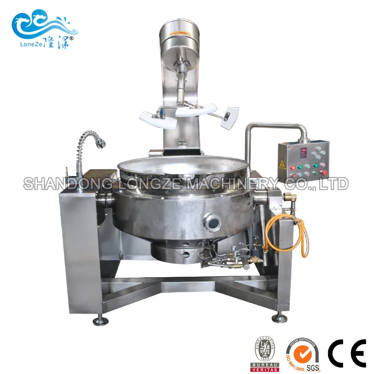 Factory supply industrial automatic soup boiling cooking kettle with
