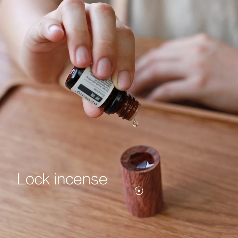 Essential Oil Diffuser Container Slowly Volatile Wooden Essential Oil For Sleep Push Oil Car Yoga Aromatherapy Inhaler Fragrance