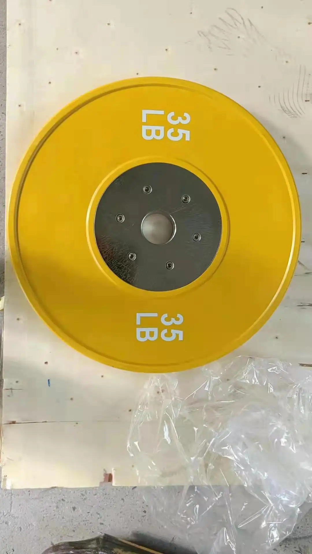 Rizhao OEM Logo  High Quality Weight Plates Competition Weightlifting Bumper Plate