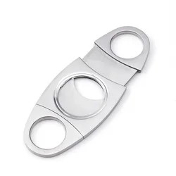 Best Seller Products Automatic Pop Up Personalized Stainless Steel Double Blade Cigar Cutter Scissors