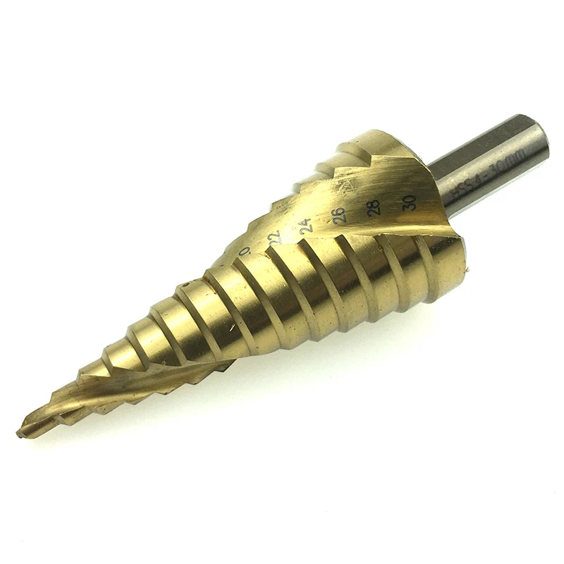 High Quality HSS Titanium Coated Stepped Drill Power Tools Carbide step Drill Bit