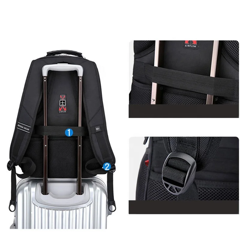 YAKEDA 2023 New Arrival  Waterproof Business Laptop Backpack Large Capacity 60L Laptop Bags Back Pack for Men