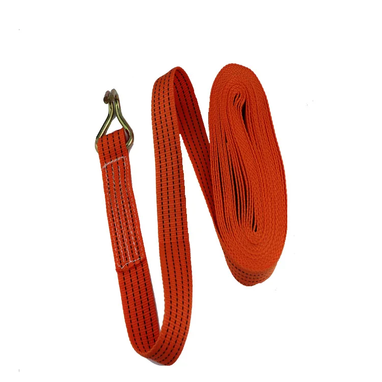 Customized high-quality trailer belt polyester belt ratchet lace cargo lashing belt ratchet lashing strap