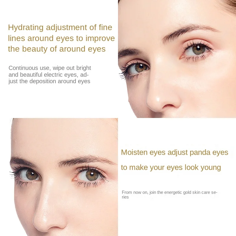 Factory Price Anti Aging Wrinkles 24K Gold Hydrogel Collagen Eye Patch Cold Eye Mask