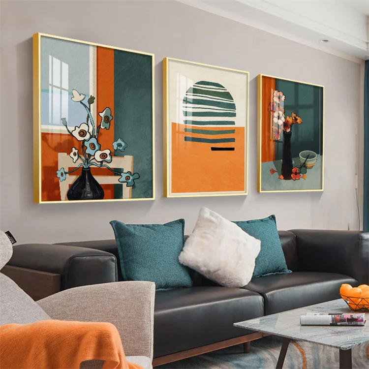 Home Decor Items Interior Decoration Wall Art Paintings Metal Framed Pictures
