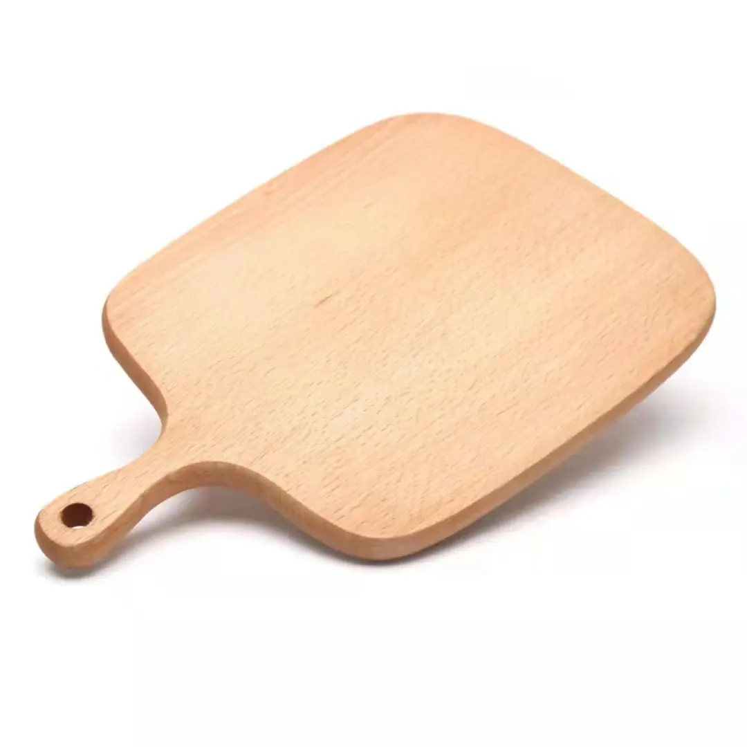 Hot selling factory beech wood kitchen utensil cutting board wooden cutting board with handle