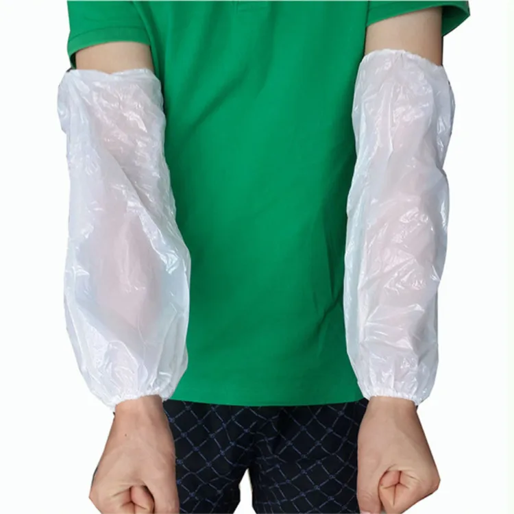 Disposable Waterproof Cleanroom PE Plastic Arm Sleeve Protectors(100PCS)