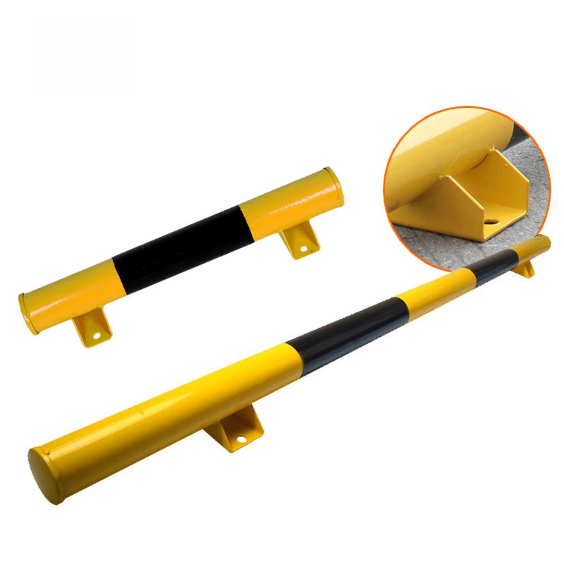 Factory Customized Metal Steel Car Parking Wheel Stopper Yellow Black Garage Parking High Performance Metal Steel Wheel Stopper