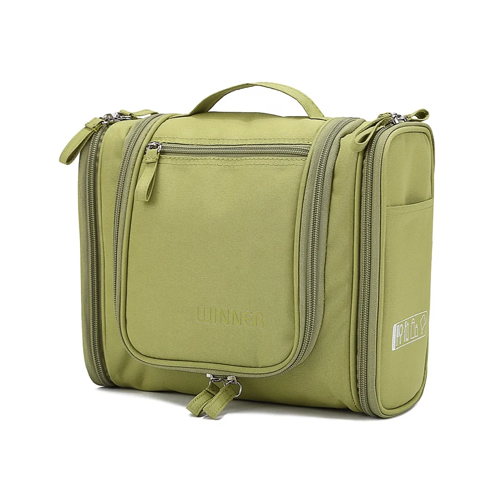 Custom Logo Hanging Polyester Waterproof Travel Cosmetic Bag