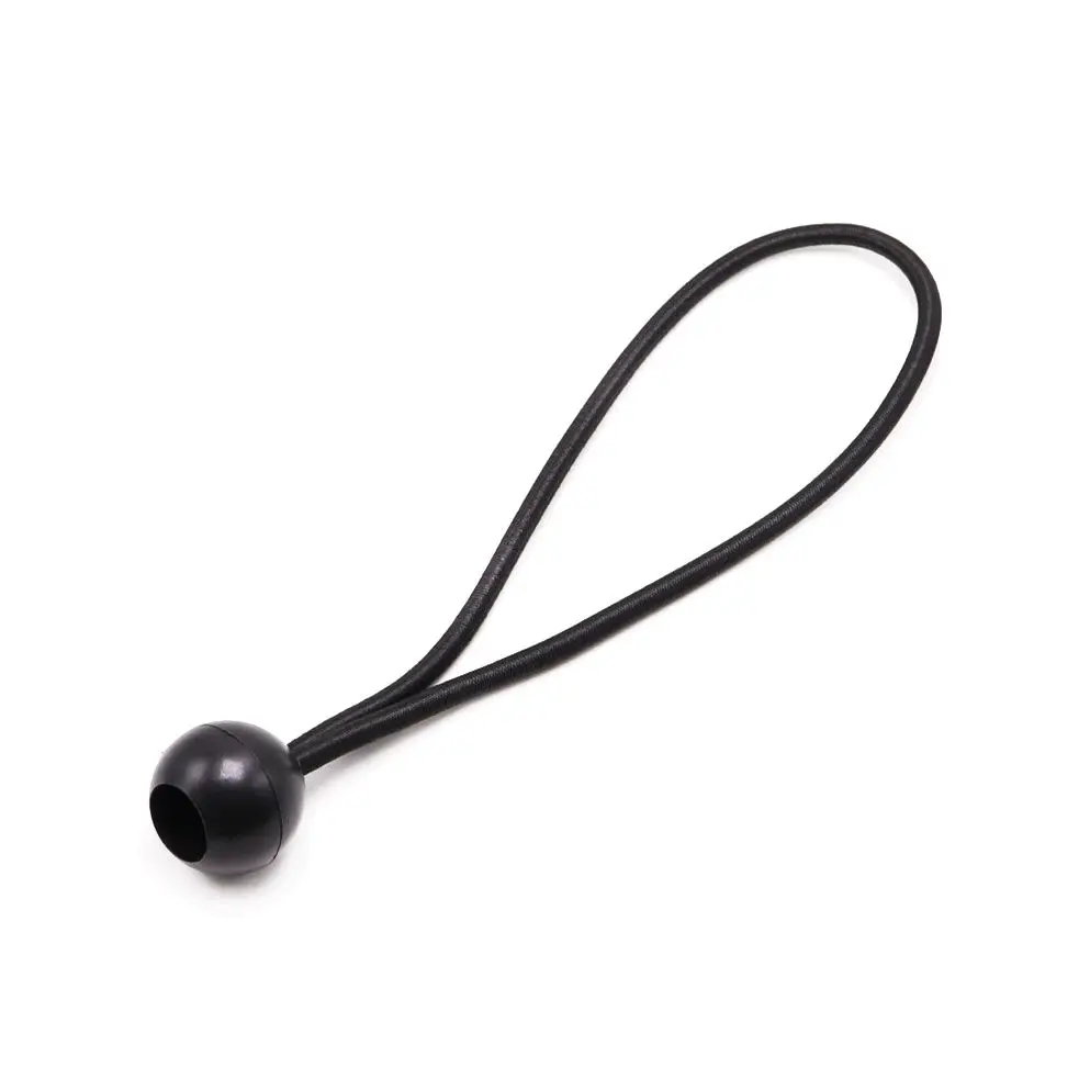 High Tenacity 4mm Latex Thread Bungee Cords Loop With Black Plastic Ball