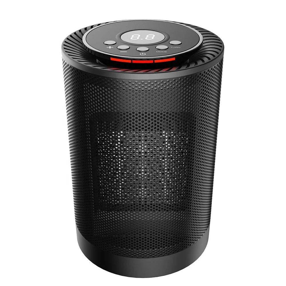 1200W personal portable PTC ceramic mini electric room digital fan heaters