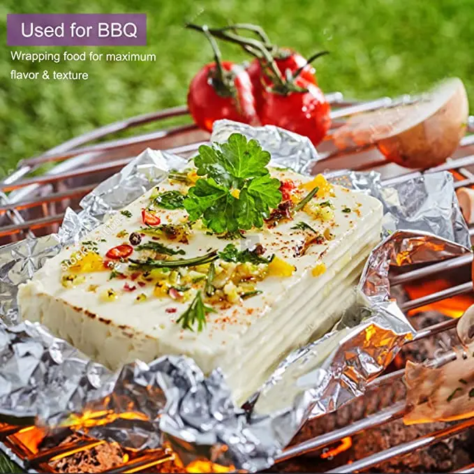 Алюминиевая фольга в рулоне для кухни и пирога мягкая пищевая алюминиевая домашнего хозяйства