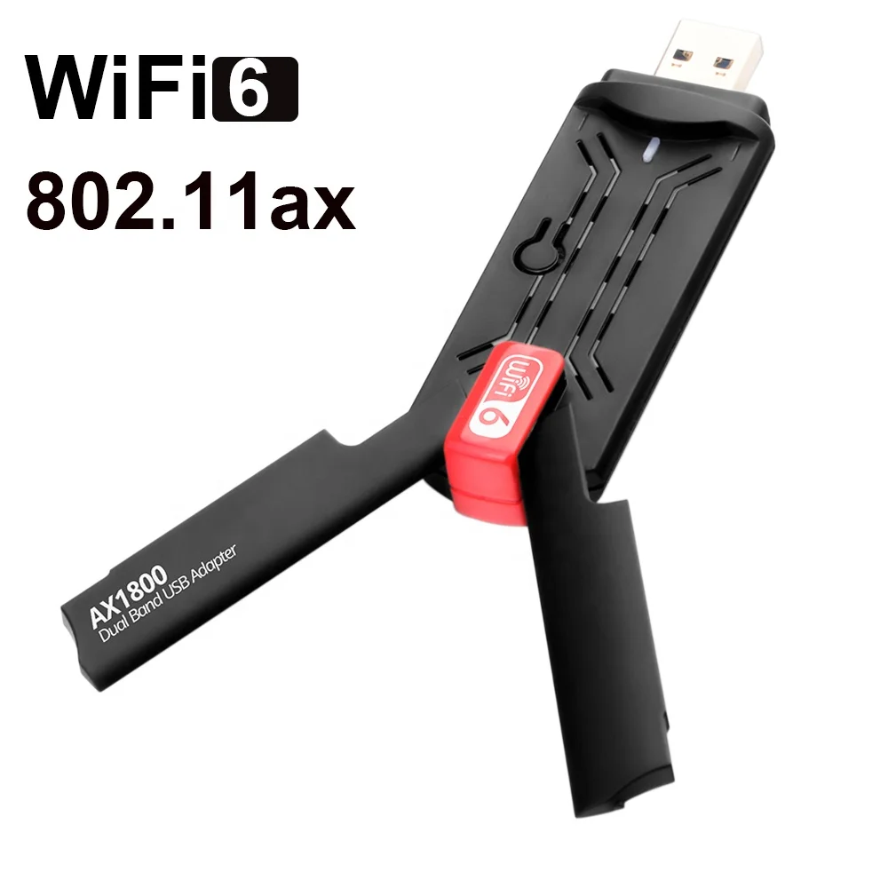 2021 Новый 2,4G и 5G wifi 6 usb адаптер 802.ax 1800 Мбит/с высокоскоростной wifi 6 двухдиапазонный usb 3,0 wifi ключ