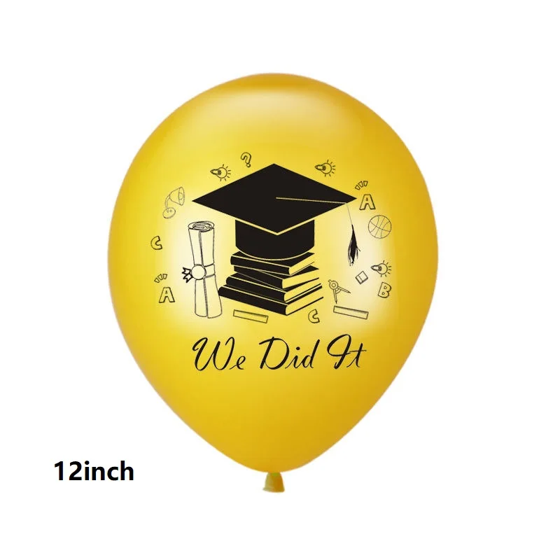 Printed Latex Balloons Party Decorations Balloon for Congratulate Graduation 2022 Hot Sale 12 Inch Easter Round 1bag