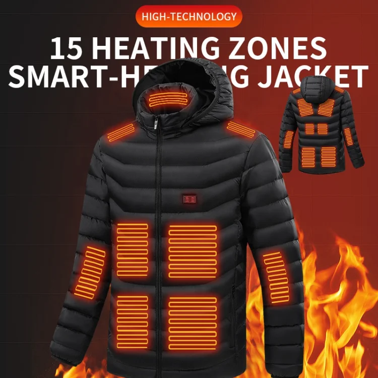 Custom Usb Reactive Temperature Controller Motorcycle Outwear Warming Heating Jacket Men For Winter