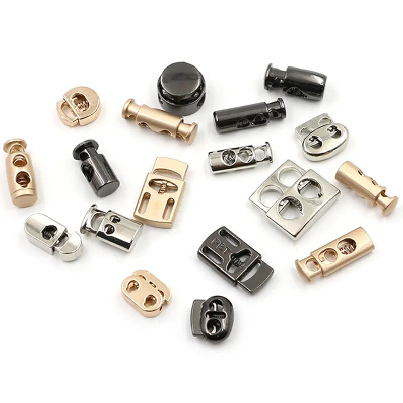 Дешевый вырезанный логотип с гравировкой, 2 отверстия, металлический шнур из цинкового сплава, пружинный переключатель, стопор для худи, шнурок, спортивная одежда