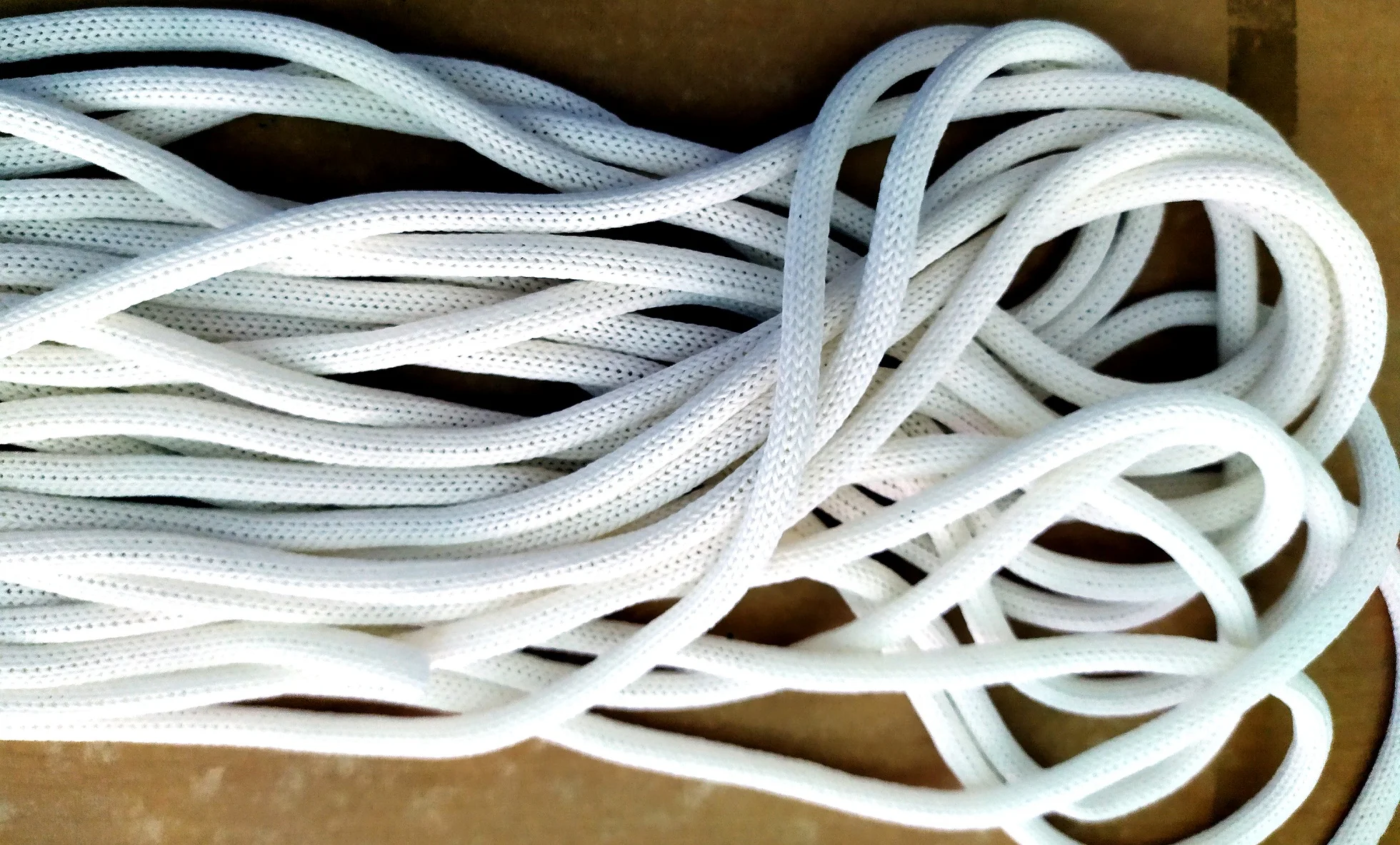 100% paper material Fsc knitted paper cord for shopping bags